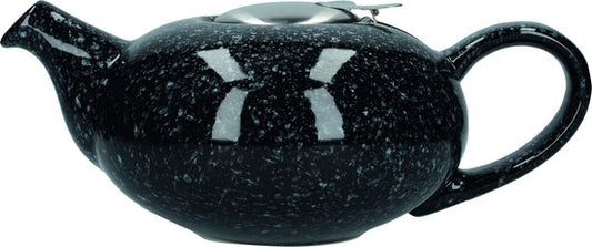 Théière - avec tamis - Céramique - Noir - 26x17 cm moucheté, 0.9 L - London Pottery | Pebble