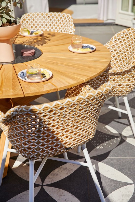 Table de jardin ronde Hartman Provence 150 cm - Teck naturel