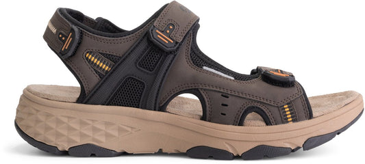 Travelin' Brusdal - Sandales d'extérieur pour hommes - Légères - Sandales d'extérieur - Marron foncé - Taille 43
