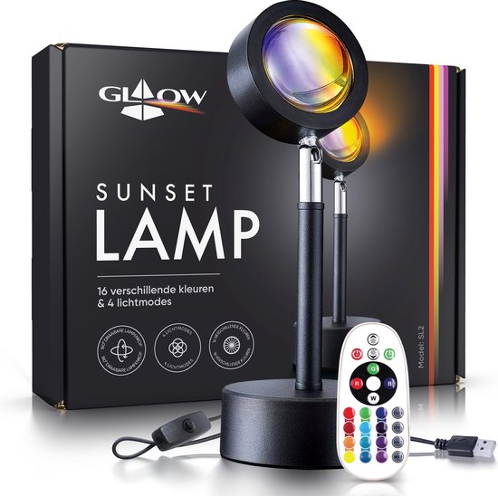 Lampe de coucher de soleil - Lampe de table - Veilleuse pour enfants - Veilleuse - Projecteur - Tiktok - Éclairage d'ambiance