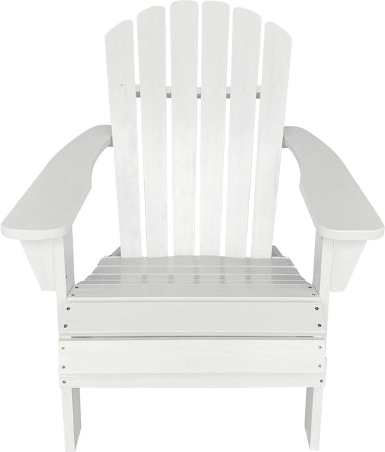 Chaise AXI Carmen Adirondack – Chaise longue en bois avec accoudoirs – Dossier haut - 90,5 x 78,4 x 93 cm