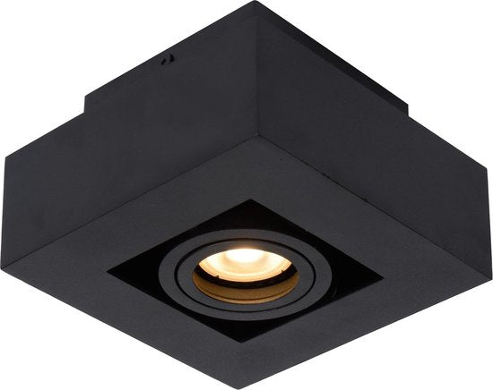 Lucide XIRAX - Spot de plafond (lampe de plafond) - LED « Dim to warm » - GU10 - 1x5 W 2200 K/3000 K - Noir