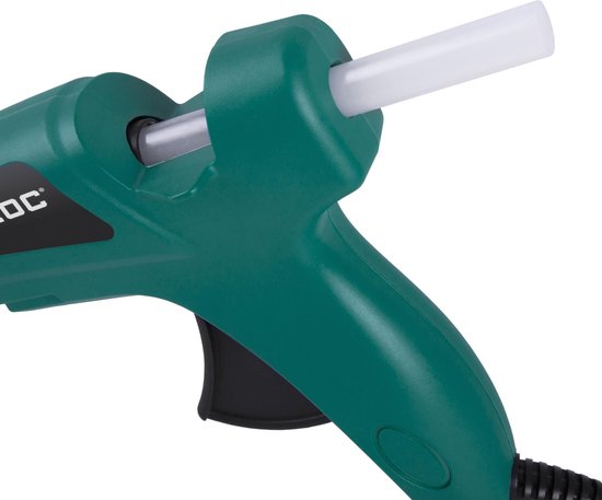 VONROC Pistolet à colle - 70W - Ø11,2MM - fonction anti-goutte - 8 bâtons de colle inclus