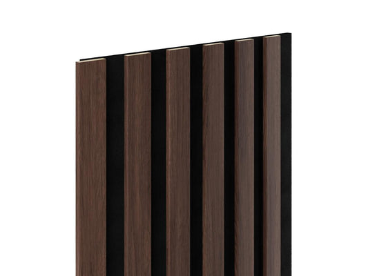 Panneau acoustique en bois Marbet - Chêne noir - Feutre noir - Lot de 2