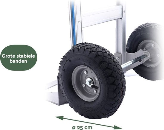 BRASQ Chariot pliable en aluminium - Capacité 250 KG - Chariot de transport - Chariot à plate-forme - Chariot