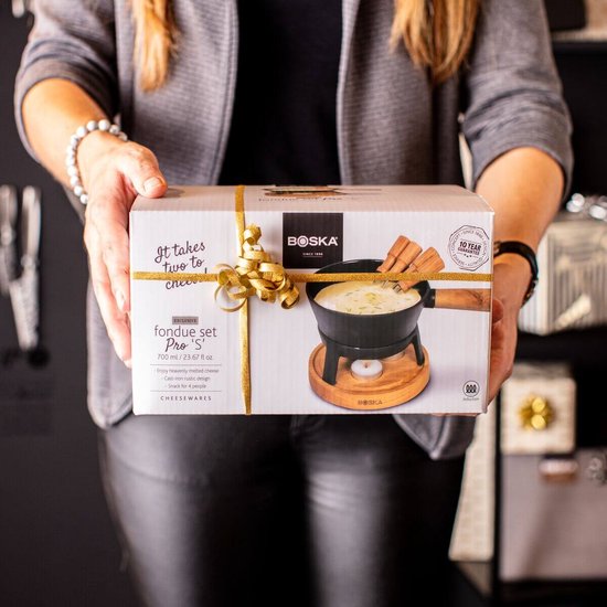 Boska Fondue set Pro S - Fondue au fromage - pour 350 grammes de fromage - 700 ml