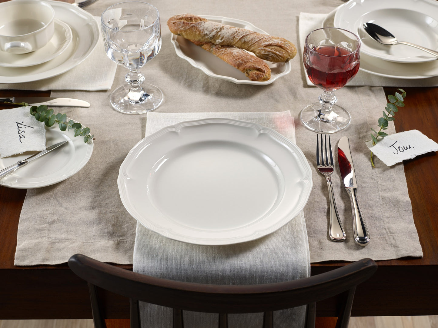 Assiette plate Villeroy & Boch Manoir - 26 cm - Blanche - Porcelaine