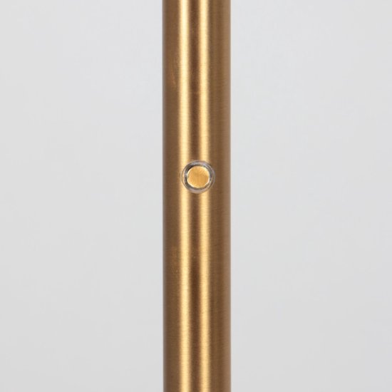 Lampadaire GlowGo 4603BR - Lampadaire classique couleur bronze de Mexlite avec batterie intégrée, bras réglable et variateur d'intensité, hauteur 125 cm