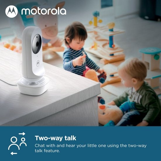 Motorola Nursery Babyfoon - avec caméra - VM34 - Écran couleur 4,3 pouces - Vision nocturne infrarouge - Fonction interphone - Berceuses