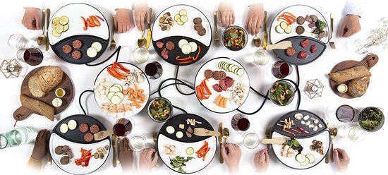 Princess Dinner4All 103082 - Set gastronomique - Gril et plaque de cuisson - 2 personnes - Lavable au lave-vaisselle - Sans PFAS