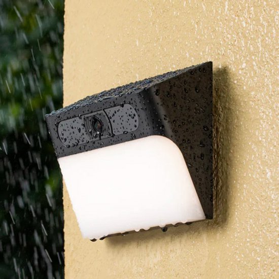 eufy security Solar Wandlamp Camera S120 - Applique murale - Caméra de sécurité sans fil avec applique LED solaire intégrée - Vision nocturne en couleur - Détection de mouvement par IA - Audio bidirectionnel - Indice de protection IP65 - Pas de frais d'ab