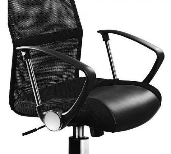 VEEHAUS Chaise de bureau en maille noire