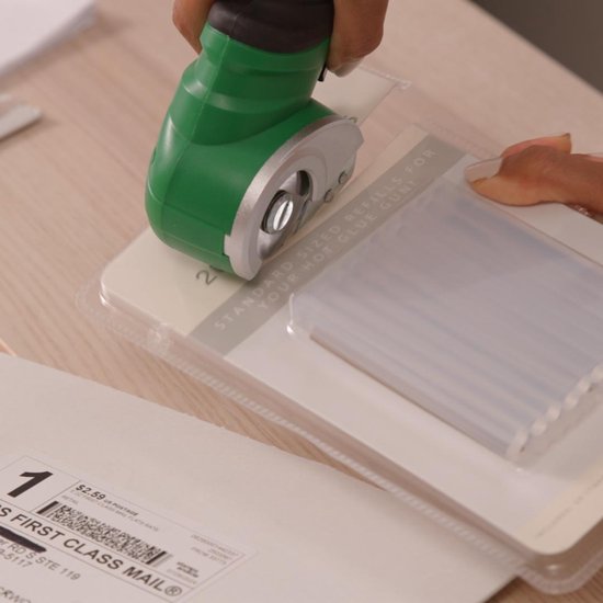 Hammersmith SharpSpin - Cutter universel sans fil - Ciseaux électriques - Cutter à carton - Cutter à lame rotative - Ciseaux à batterie - Coupe le cuir, le PVC, la moquette, le carton et bien plus encore