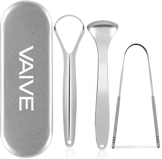 VAIVE Tongue Scraper Set - gratte-langue - gratte-langue - nettoyant - soins bucco-dentaires - brosse à langue
