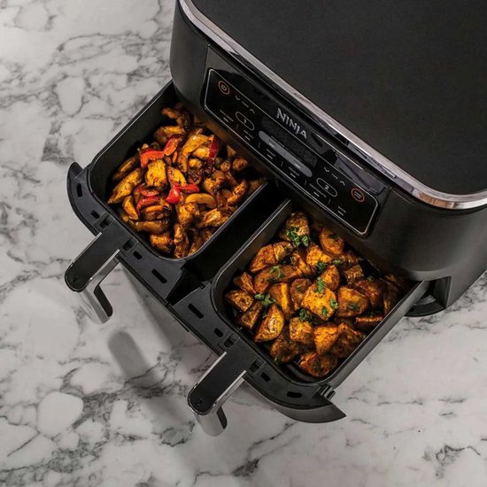 Friteuse à air chaud Ninja Double XXL - 7,6 litres - Modèle 2020 - Technologie Dual Zone - AF300EU