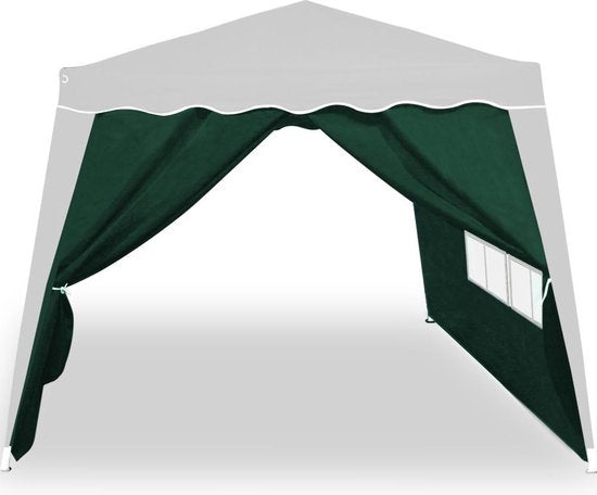 Casaria 2x Pignon latéral Pavillon pliant Capri vert 3x3m