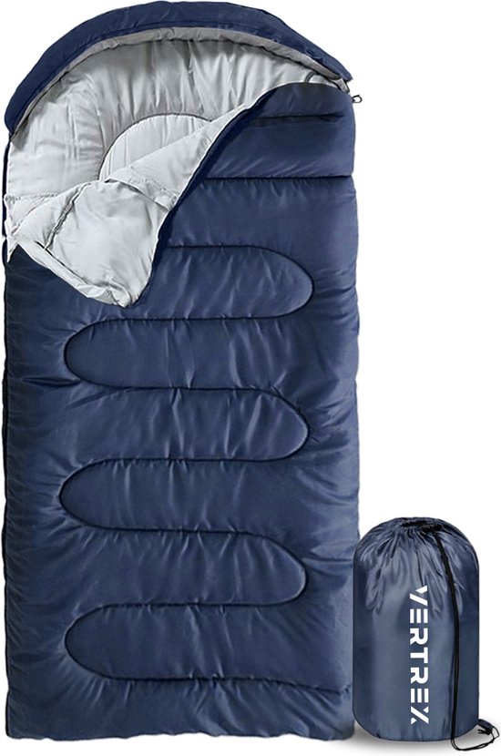 Sac de couchage momie Vertrex Tri-Season Adventure - Sacs de couchage adultes - Camping - Bleu