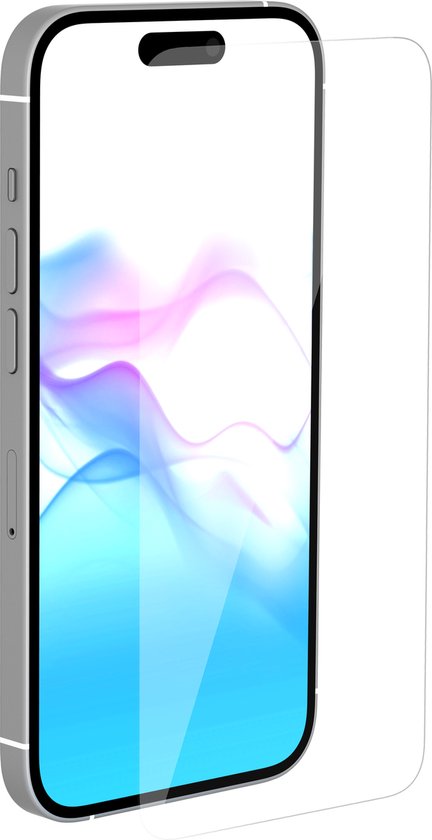 BeHello Protecteur d'écran en verre iPhone 15 Plus - High Impact