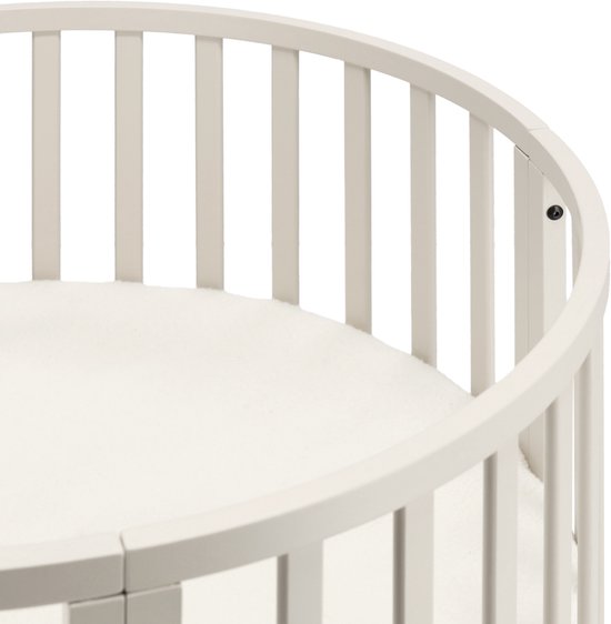 Lit rond Puck - Oatmeal - Matelas inclus