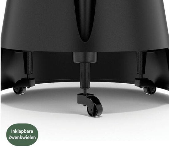 BRASQ Tabouret de marche Comfort Grey ST200 - Mobile - Capacité 150 kg - Tabouret de marche - Tabouret de marche adultes - Pied d'éléphant