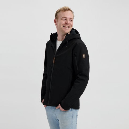 Travelin' Jack Sverre Men - Veste Softshell pour Homme - Doublure polaire - Noir