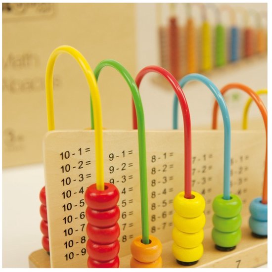 Andreu Toys : cadre à perles de calcul, jouet éducatif multicolore.