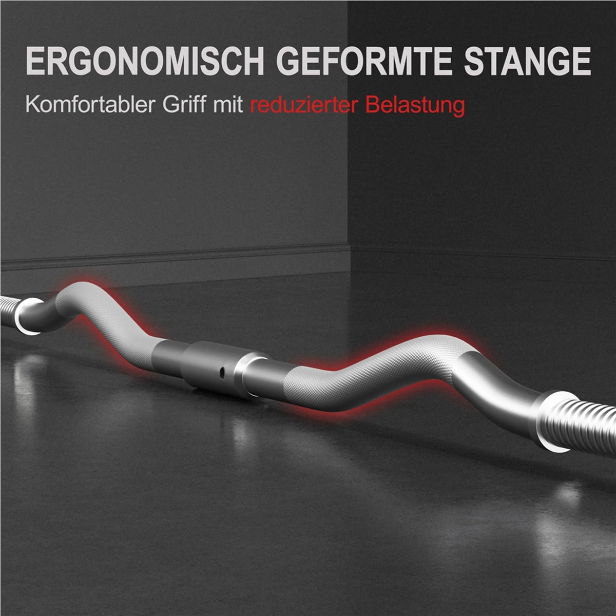 Yaheetech EZ-curl Dumbbell Set 20 kg - équipé d'une barre de curl chromée et de 6 disques de poids en béton et manilles - pour la musculation et l'entraînement - métal noir, plastique et béton - 120 x 26 x 26 cm