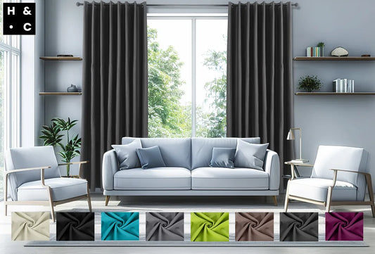 Home&Comfort Rideaux occultants - 3 couches - 95 % de protection contre la lumière - 150/300 x 250 cm