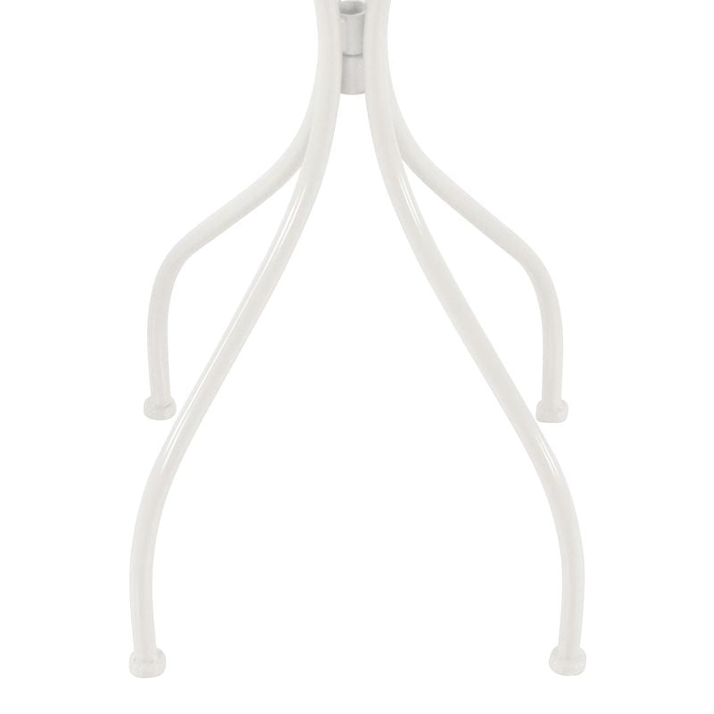 Table de bistrot AXI Marilou 60 x 60 x 74,5 cm - Ronde - Blanche - Table de jardin et de balcon en métal
