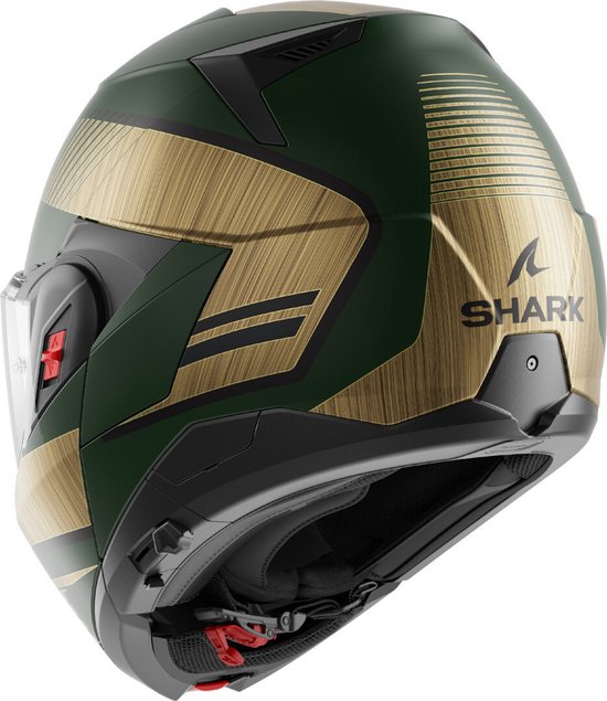 Casque SHARK Oxo Sikter Mat Vert Chrome Or GUQ - Taille XL - Casque