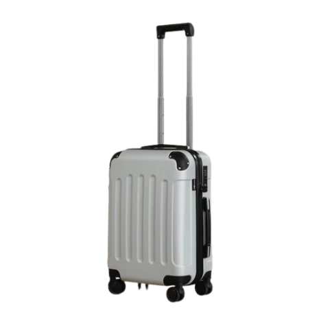 Valise cabine Pathsail® - 40L x 55 cm - ABS - Trolley léger - Avec serrure TSA et roulettes pivotantes - Argent
