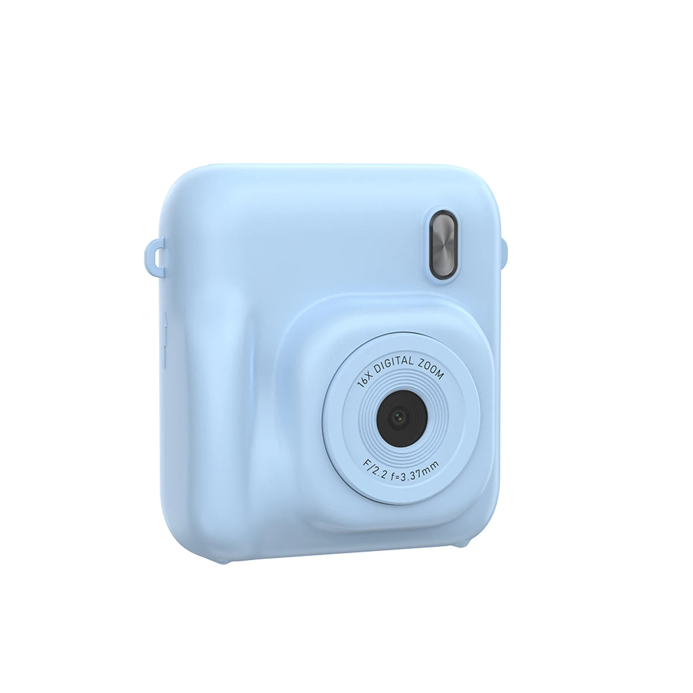 Appareil photo pour enfants Songdian avec impression instantanée DC506 - Bleu - 48 MP - Double objectif - Flash LED - Peut également servir de webcam