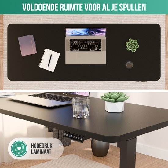 Avalo Desktop Loose 140x60cm - Noir - Table top - Table top électrique