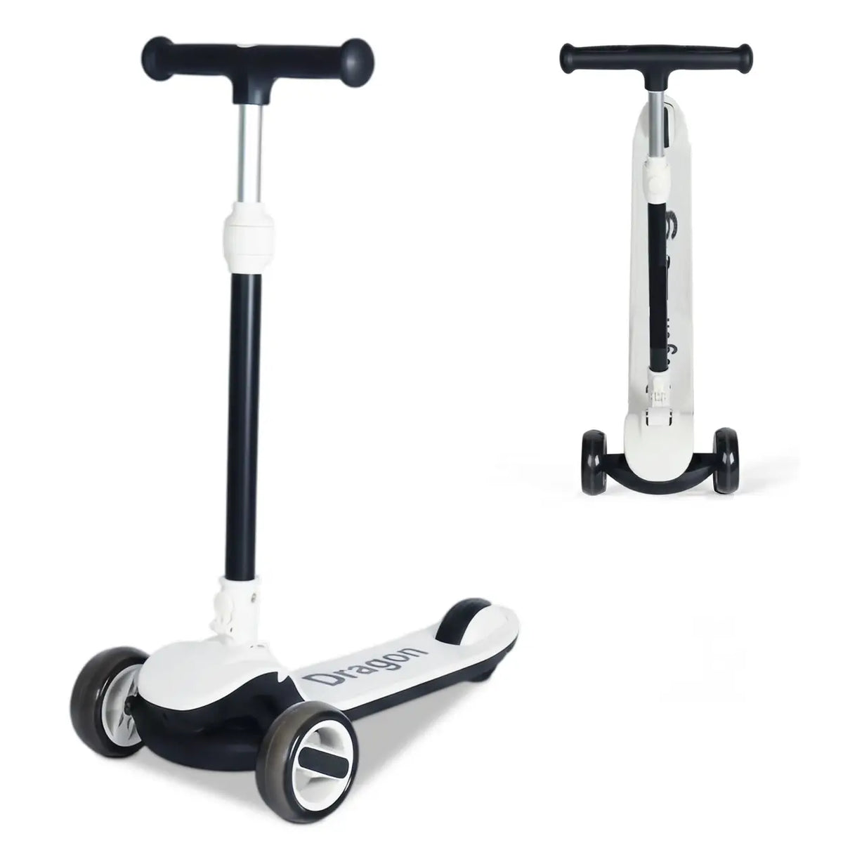 Trottinette Neuleb YFQ avec roues lumineuses - Plateforme extra-large - Noir