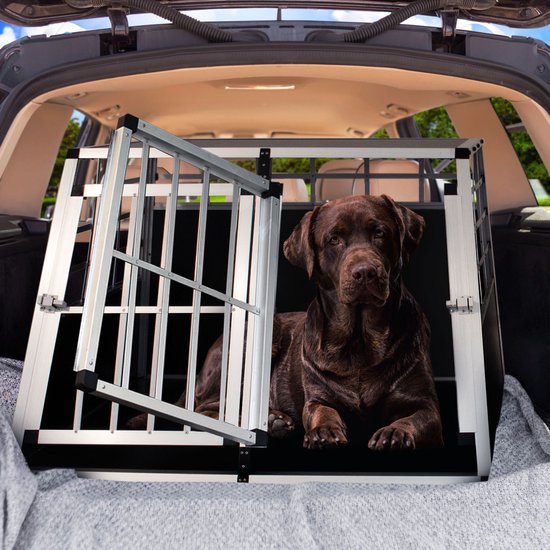 Boîte de transport pour chiens en aluminium - XL