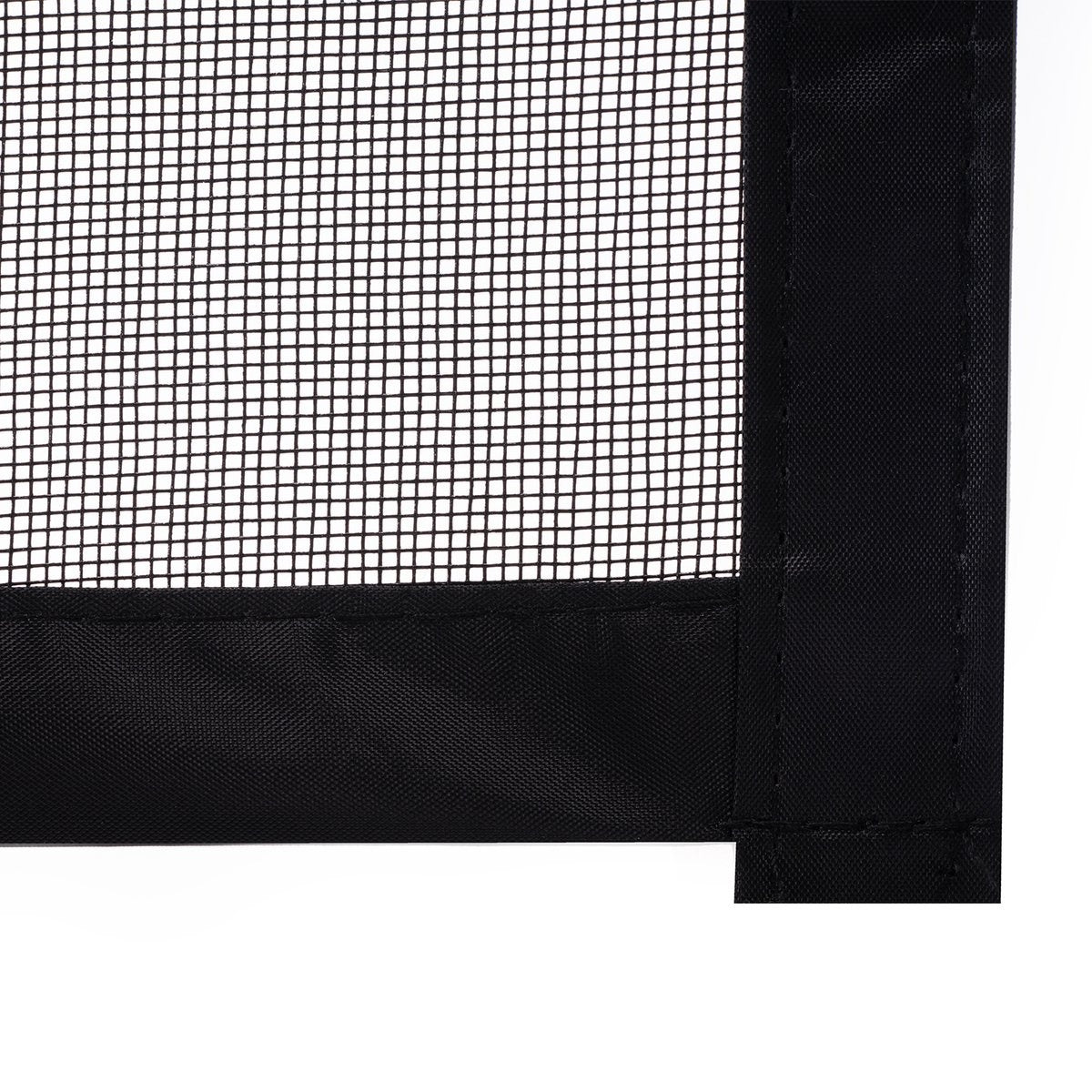 Rideau de porte O'DADDY®- Rideau anti-mouches - Magnétique - FIBRE - Moustiquaire de porte Deluxe 92 x 230 cm - Noir Hor