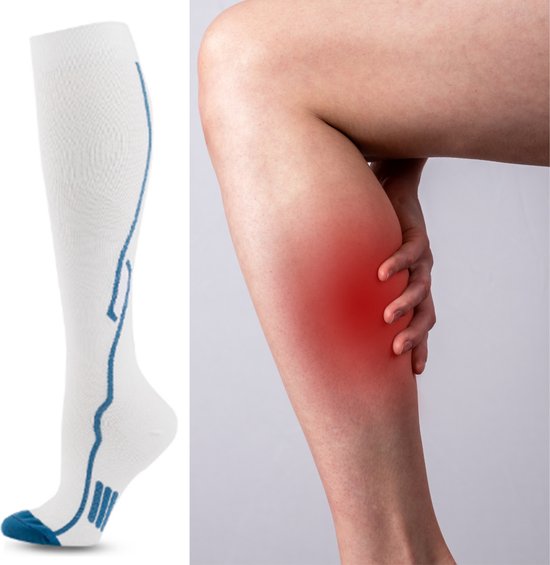 Sport+ Compression Socks 3 Pair Running Socks - Size 41-46 L/XL - Support Socks Women and Men - Hiking Socks - Sports Socks - Nordic Walking Socks