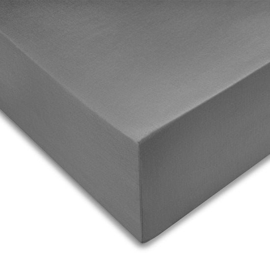 Zohome Drap-housse Satinado - Drap-housse simple - 90x200 - 100% Coton Satin - Gris