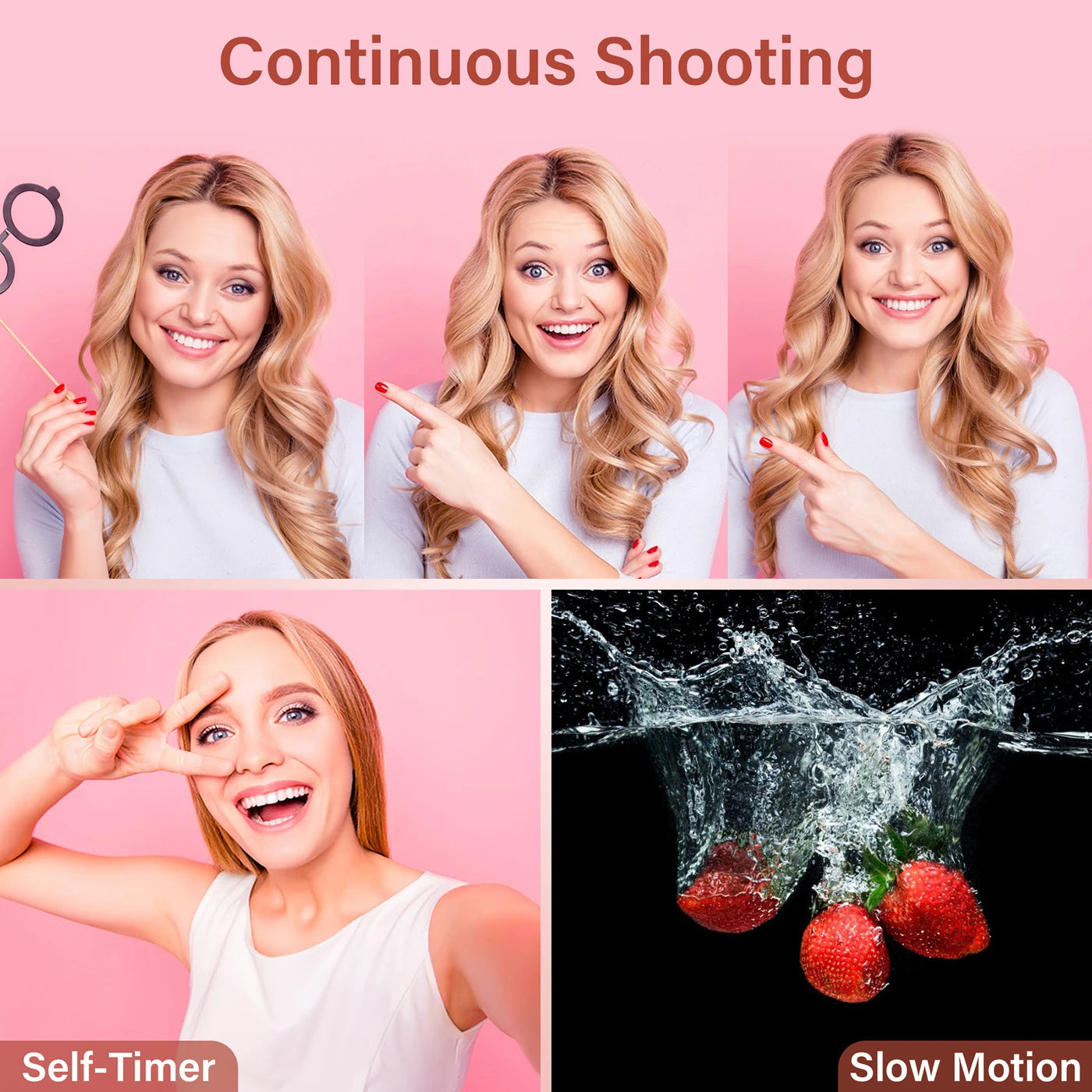 Appareil photo numérique KOMERY G7 5K – 80 MP UHD, zoom 18x, appareil photo pour vlog – Blanc
