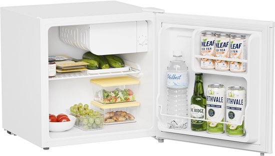 Mini-réfrigérateur KitchenBrothers - 43 L - Petit réfrigérateur - Minibar - Autonome - Frigo - Compact - Blanc