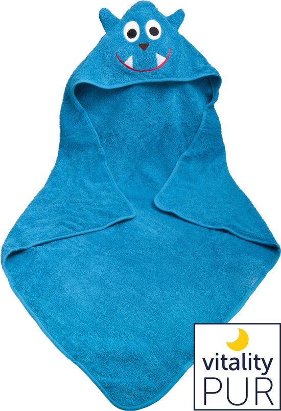 Vitality Pur - Serviette bébé - 100% coton - Peignoir grenouille