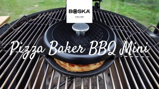 Boska Pizza Baker BBQ Mini - Noir - 23 x 19 x 6cm - Rond - Fonte