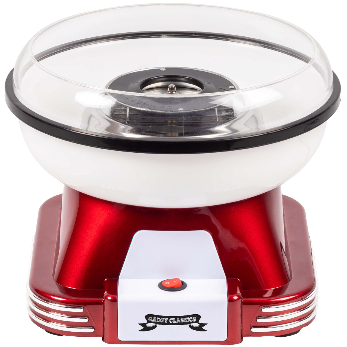 Gadgy Cotton Candy Maker Retro, avec 10 bâtonnets et cuillère à mesurer - Machines à barbe à papa - Bonbons - Fête des enfants - Barbe à papa - Machines à barbe à papa - Machines à barbe à papa