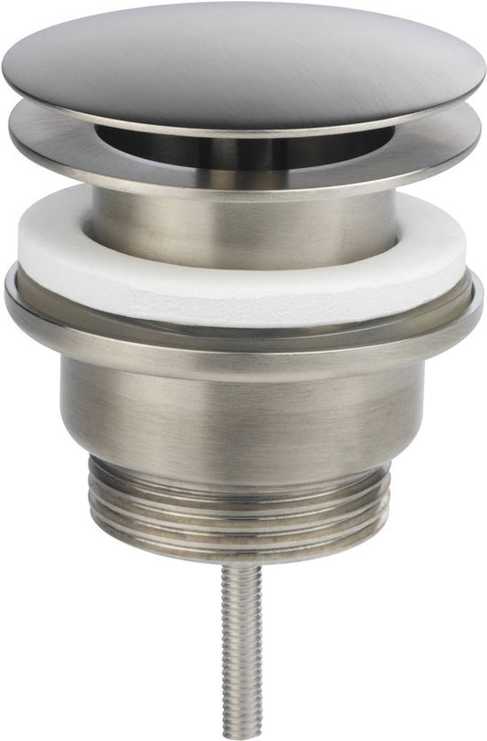 Ben Bouchon d'évier fixe - Non refermable - Bouchon de vidange - Bouchon de vidange - Laiton - acier inoxydable