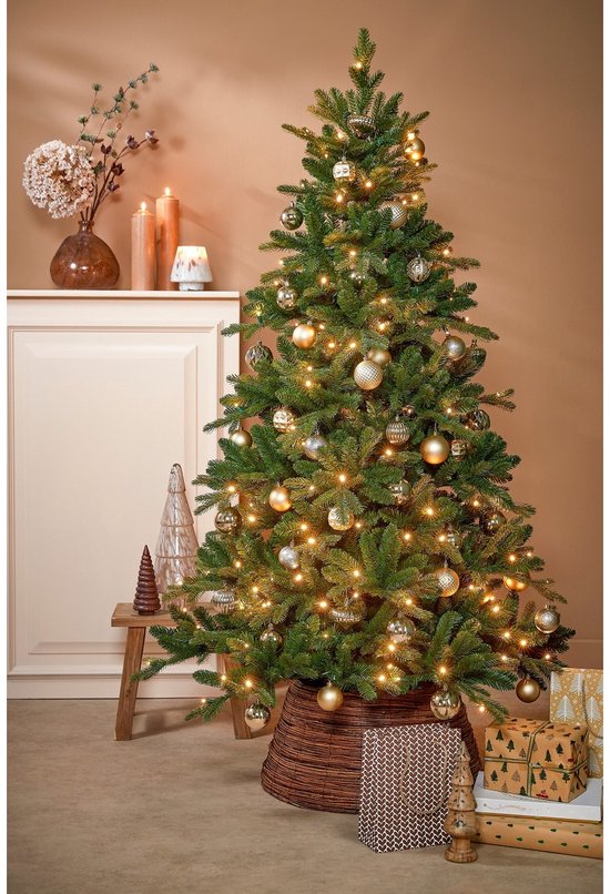 Lot de boules de Noël Mica Decorations - 60 pièces - Ø 7 cm - Incassables - Couleur champagne