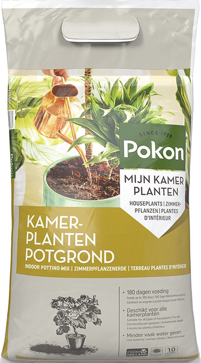 Pokon Plantes d'intérieur Terreau - 10l - Terreau (plantes d'intérieur) - 6 mois de nutrition