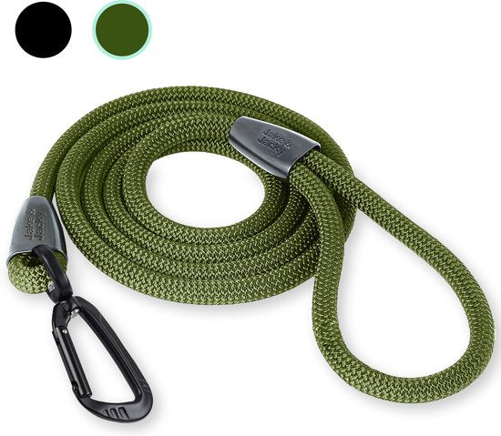 Laisse pour chien Jake and Jacky 3 mètres - Laisse pour chien - Ligne de course - Vert