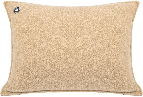 Coussin chauffant - 3 niveaux de chaleur - Coussin chauffant rechargeable - 10k mAh Powerbank - Sans fil - Coussin chauffant - 45x60 - Teddy Beige - Saaf Comfort