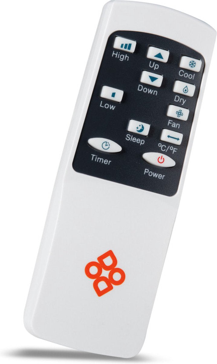 Dutch Orginials - Smart Air Conditioner - 7000 BTU - Airco on Wheels - 3 fonctions - 30 m² - Télécommande incluse - Blanc