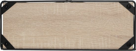 tectake® - 2 Etagères murales Rockport industrial light brown - 404432